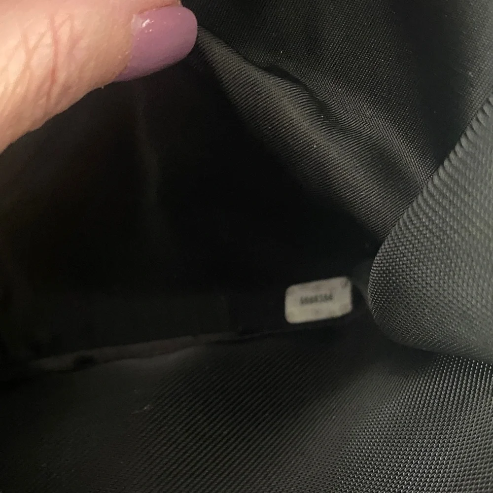 RARE collector item CHANEL Black jersey Millenium 2005 frame BUTT Bag vintage